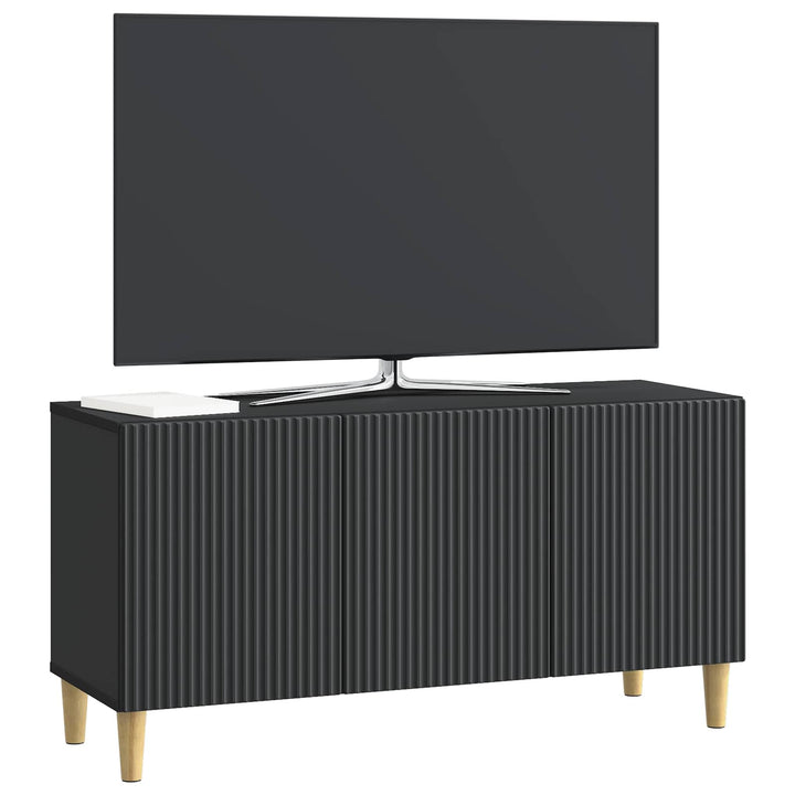 TV-skab Sort 99 x 34,5 x 50 cm Konstrueret træ