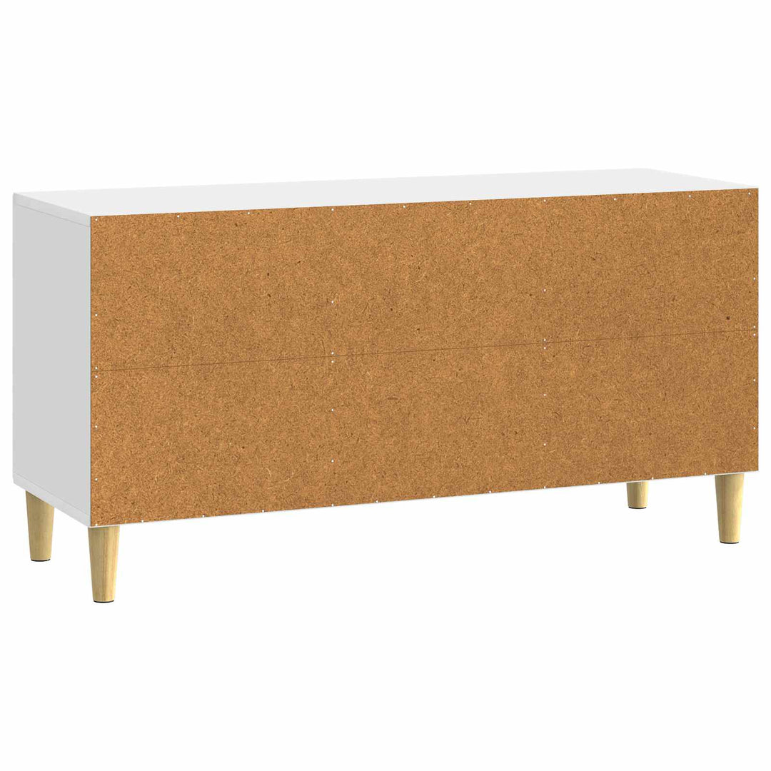 TV-skab Hvid højglans 99 x 34,5 x 50 cm Konstrueret træ
