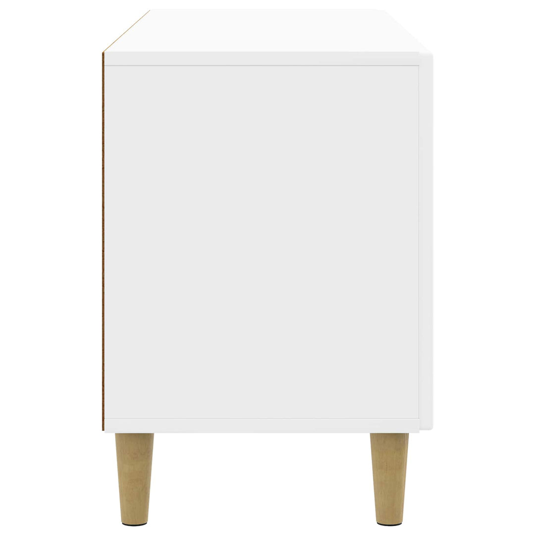 TV-skab Hvid højglans 99 x 34,5 x 50 cm Konstrueret træ