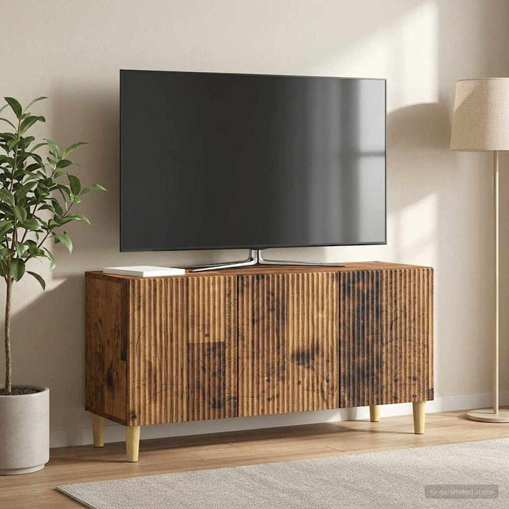 TV-skab Gammelt træ 99 x 34,5 x 50 cm Konstrueret træ