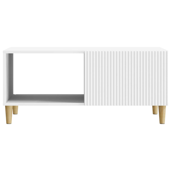 Sofabord Hvid 90 x 50 x 40 cm Konstrueret træ