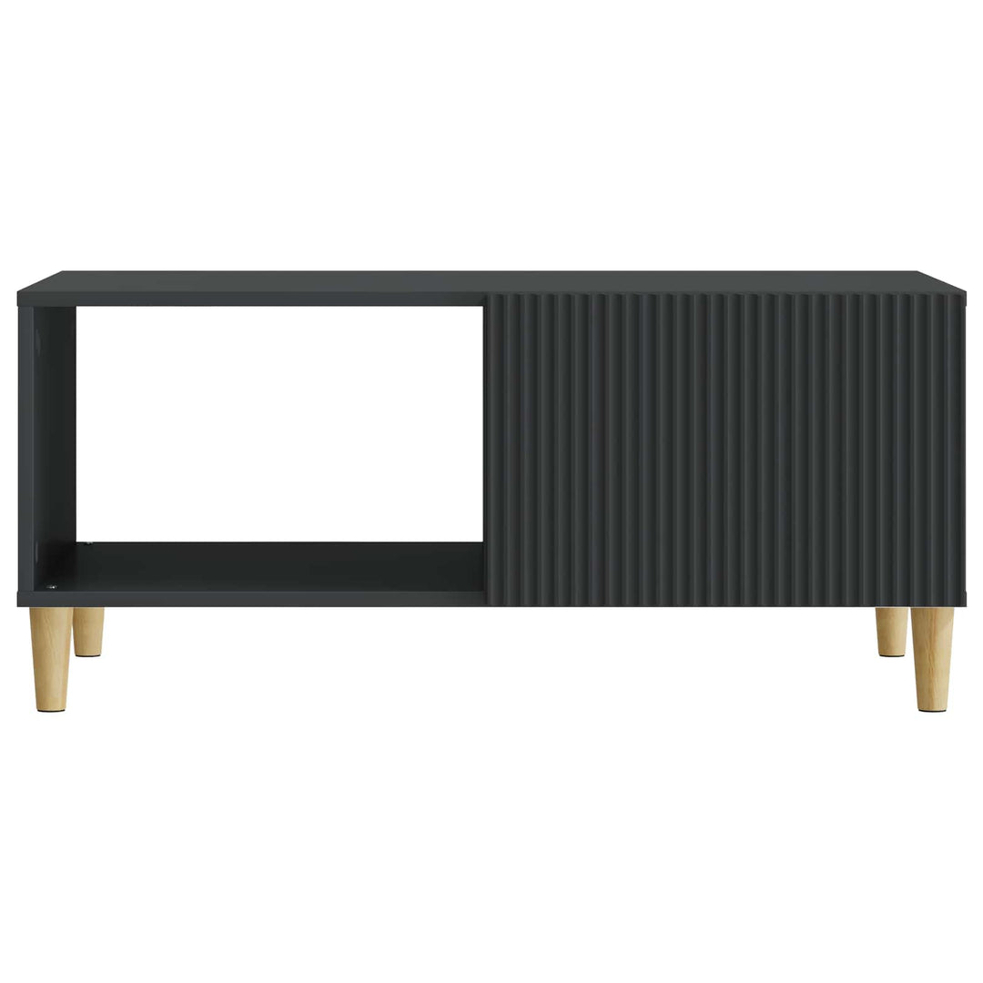 Sofabord Sort 90 x 50 x 40 cm Konstrueret træ