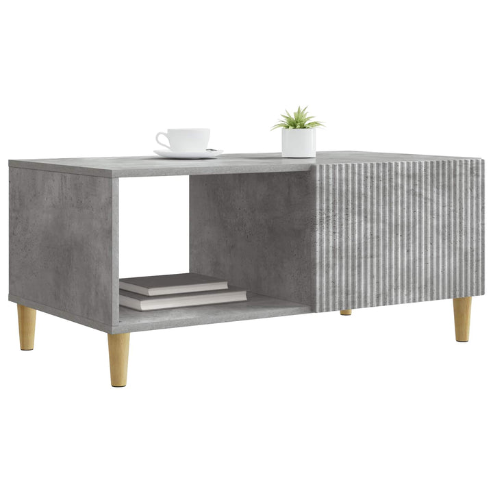 Sofabord Betongrå 90 x 50 x 40 cm Konstrueret træ