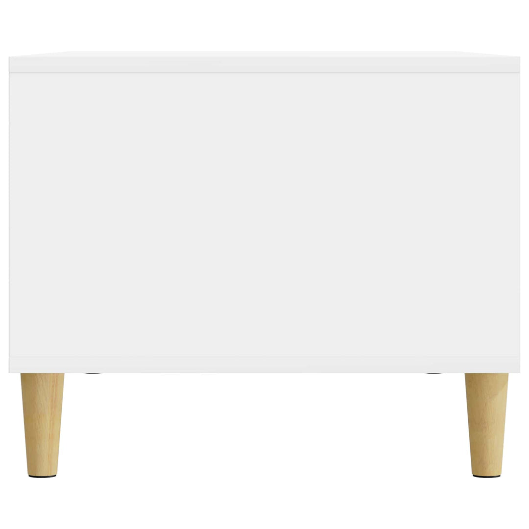 Sofabord Hvid højglans 90 x 50 x 40 cm Konstrueret træ