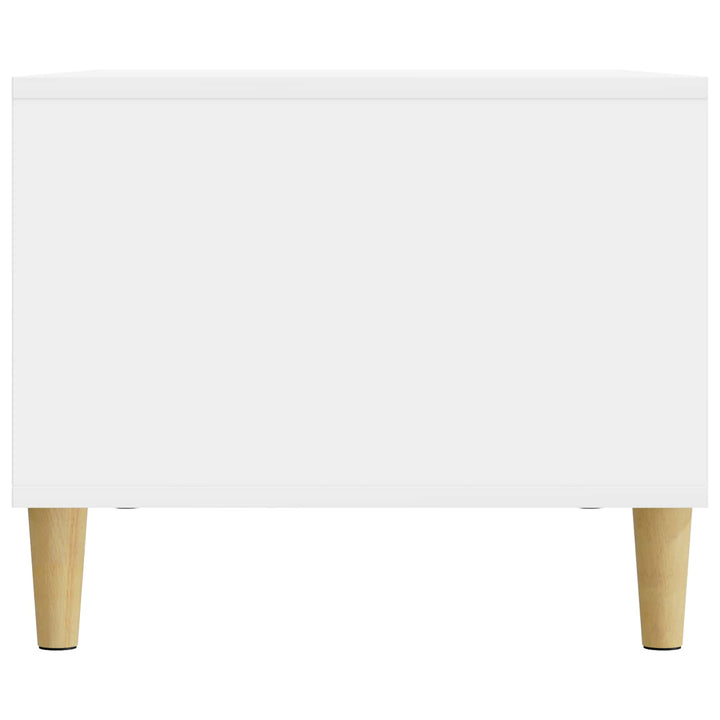 Sofabord Hvid højglans 90 x 50 x 40 cm Konstrueret træ