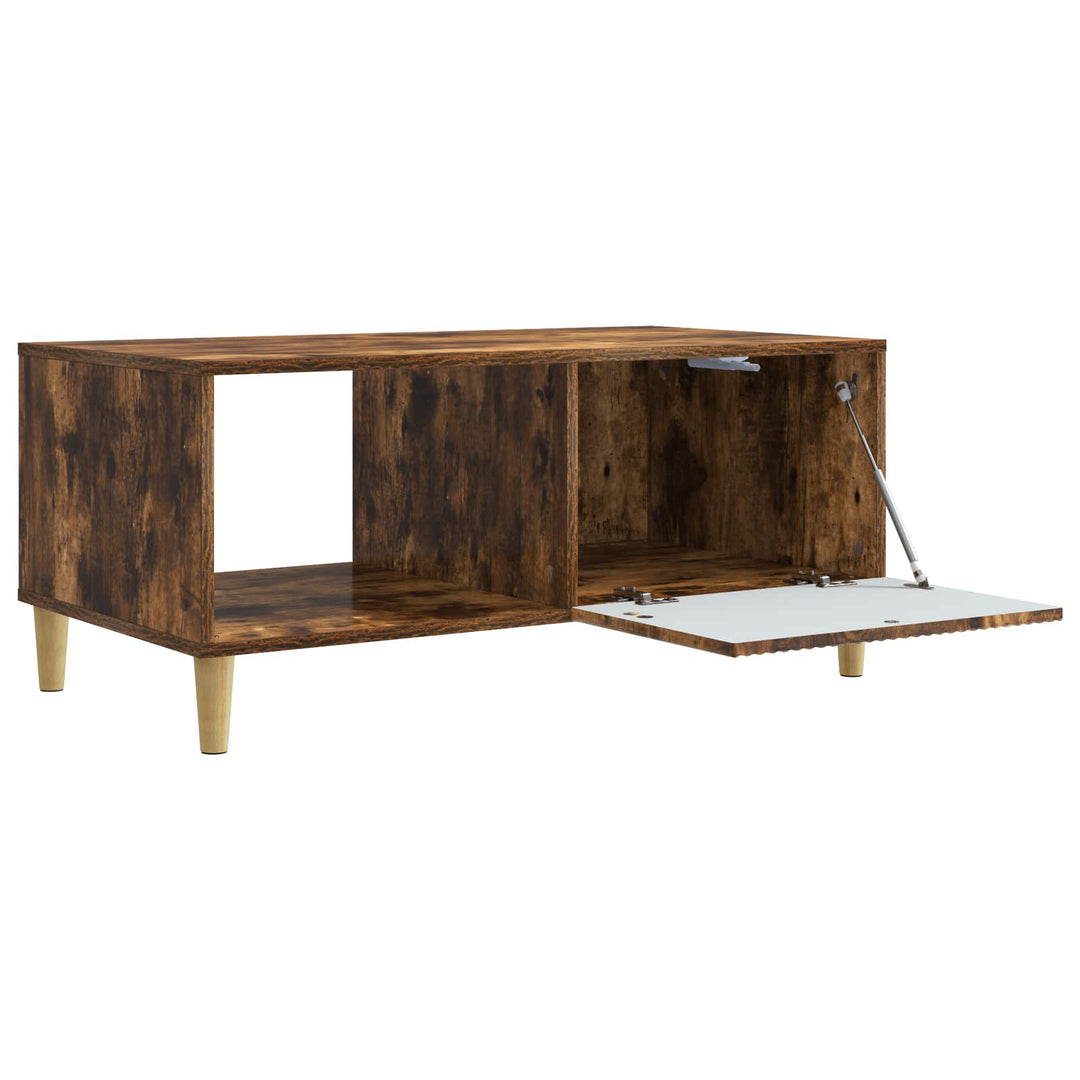 Sofabord Røget eg 90 x 50 x 40 cm Konstrueret træ