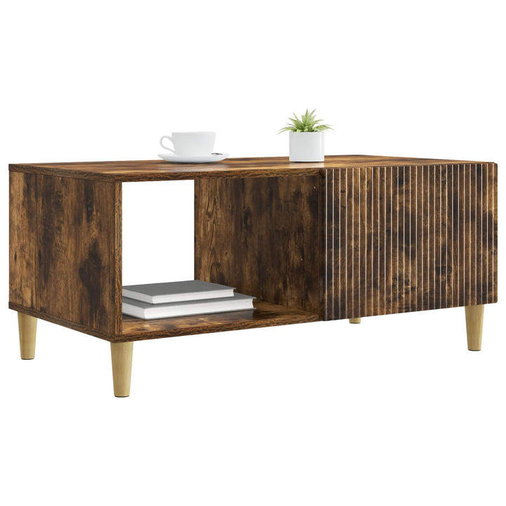 Sofabord Røget eg 90 x 50 x 40 cm Konstrueret træ