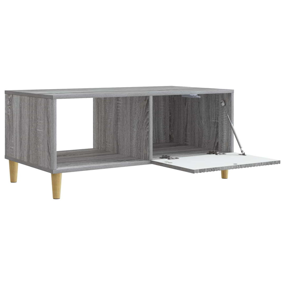 Sofabord Grå sonoma-eg 90 x 50 x 40 cm Konstrueret træ