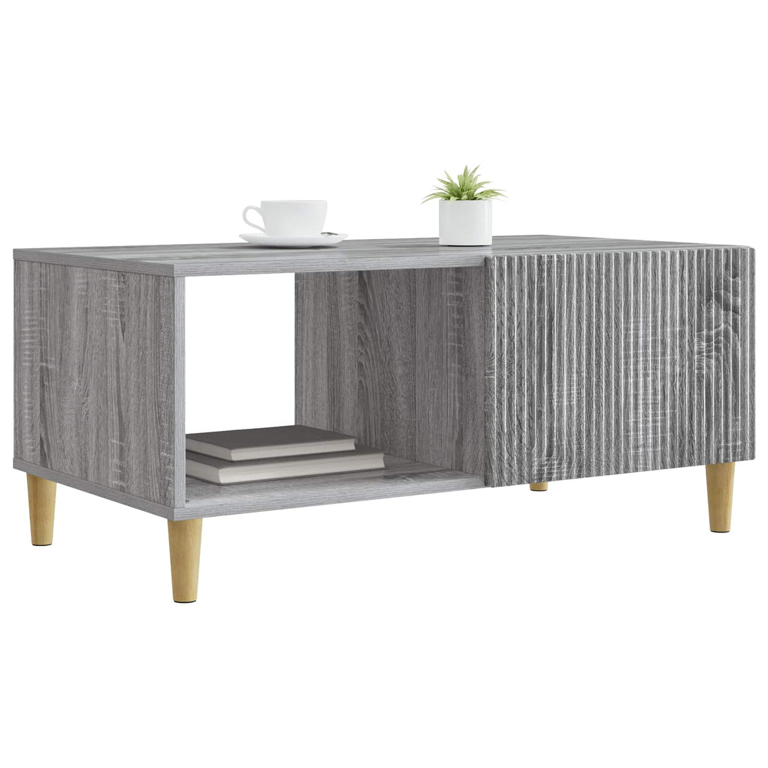 Sofabord Grå sonoma-eg 90 x 50 x 40 cm Konstrueret træ
