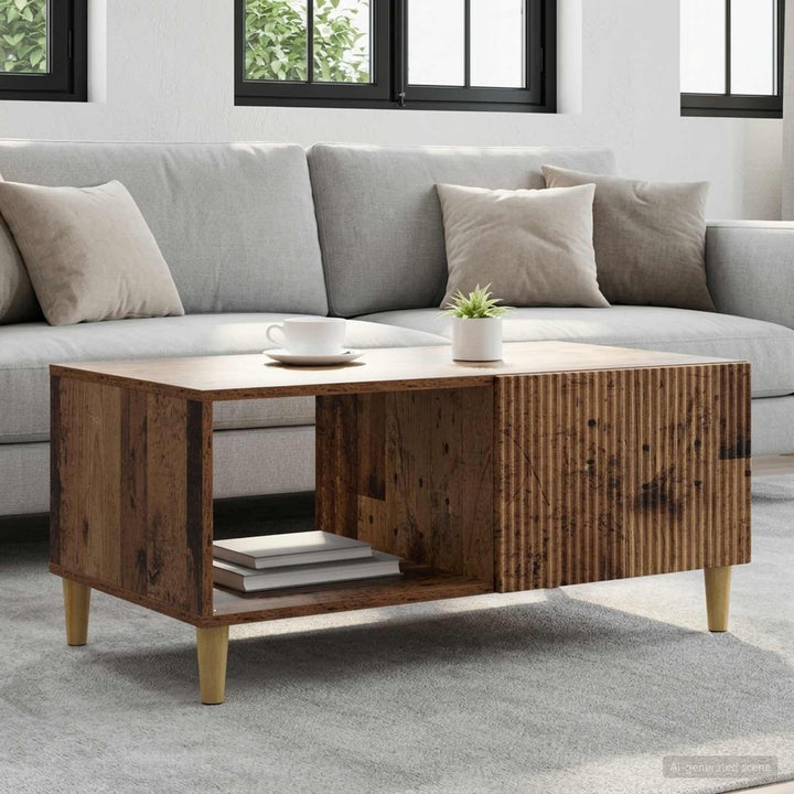 Sofabord Gammelt træ 90 x 50 x 40 cm Konstrueret træ