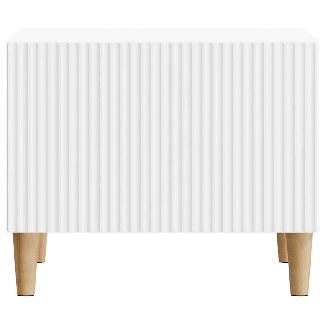 Sofabord med skuffe Hvid 49 x 50 x 40 cm Konstrueret træ