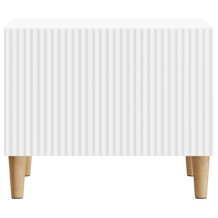 Sofabord med skuffe Hvid 49 x 50 x 40 cm Konstrueret træ