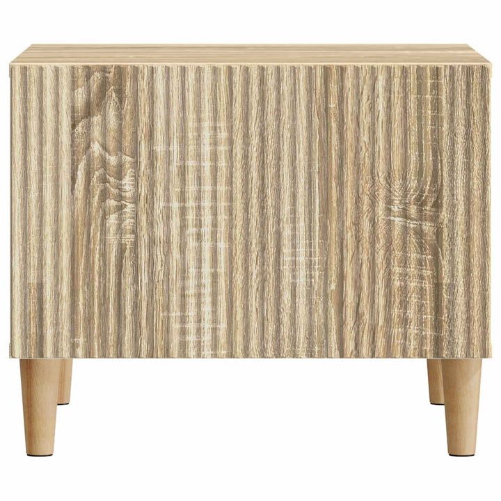 Sofabord med skuffe Sonoma-eg 49 x 50 x 40 cm Konstrueret træ