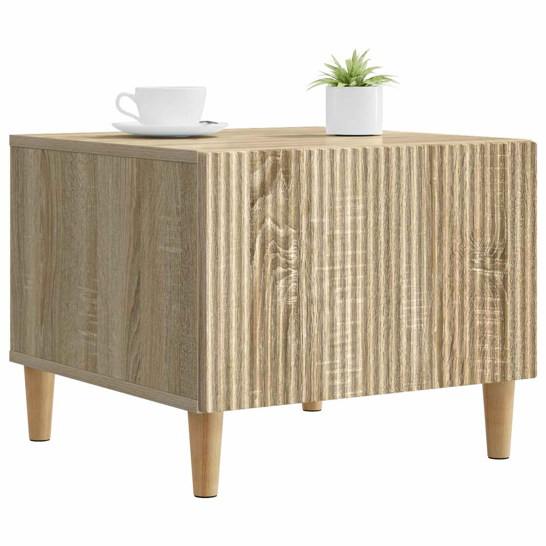 Sofabord med skuffe Sonoma-eg 49 x 50 x 40 cm Konstrueret træ