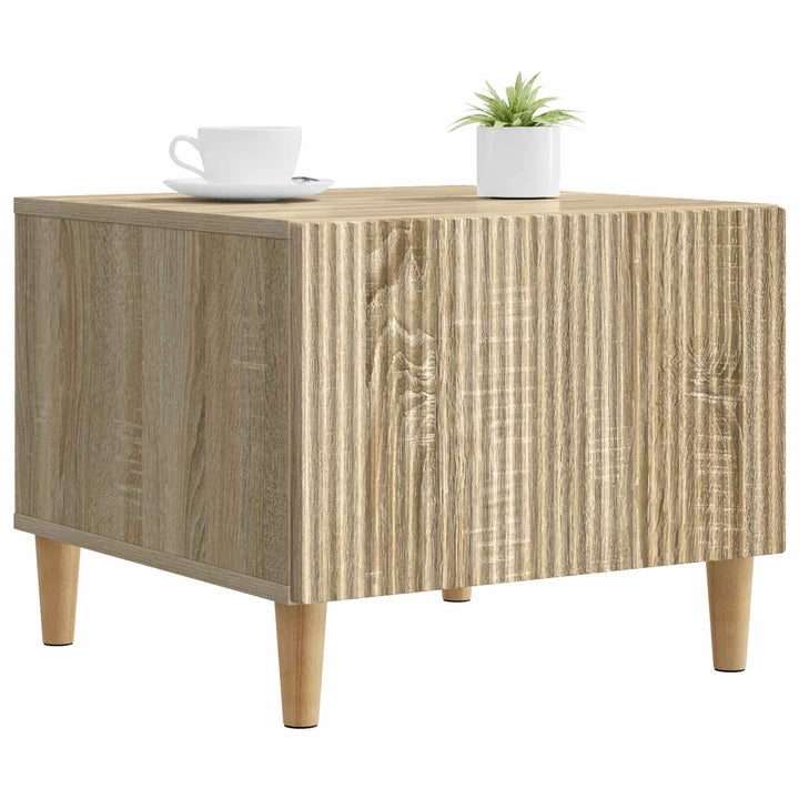 Sofabord med skuffe Sonoma-eg 49 x 50 x 40 cm Konstrueret træ