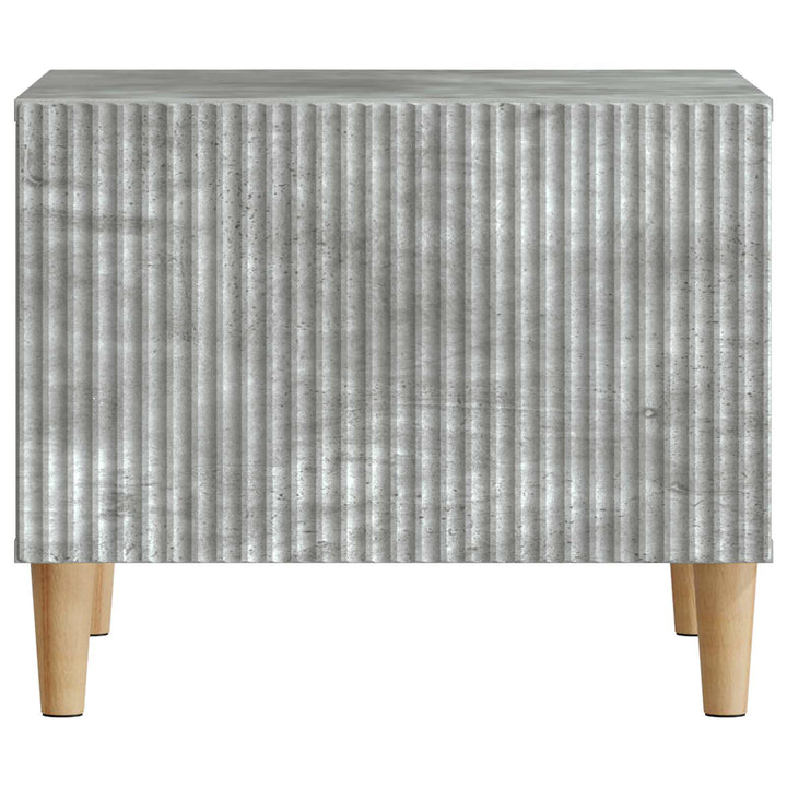 Sofabord med skuffe Betongrå 49 x 50 x 40 cm Konstrueret træ