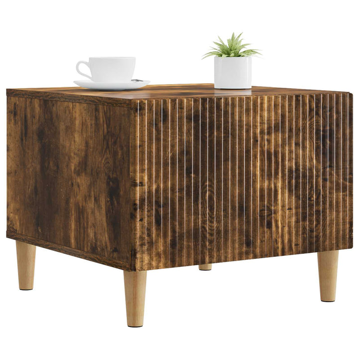 Sofabord med skuffe Røget eg 49 x 50 x 40 cm Konstrueret træ