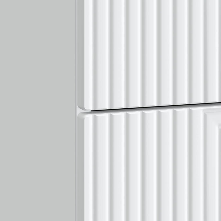 Natskab 2 pcs Hvid 43 x 34,5 x 47,5 cm Konstrueret træ