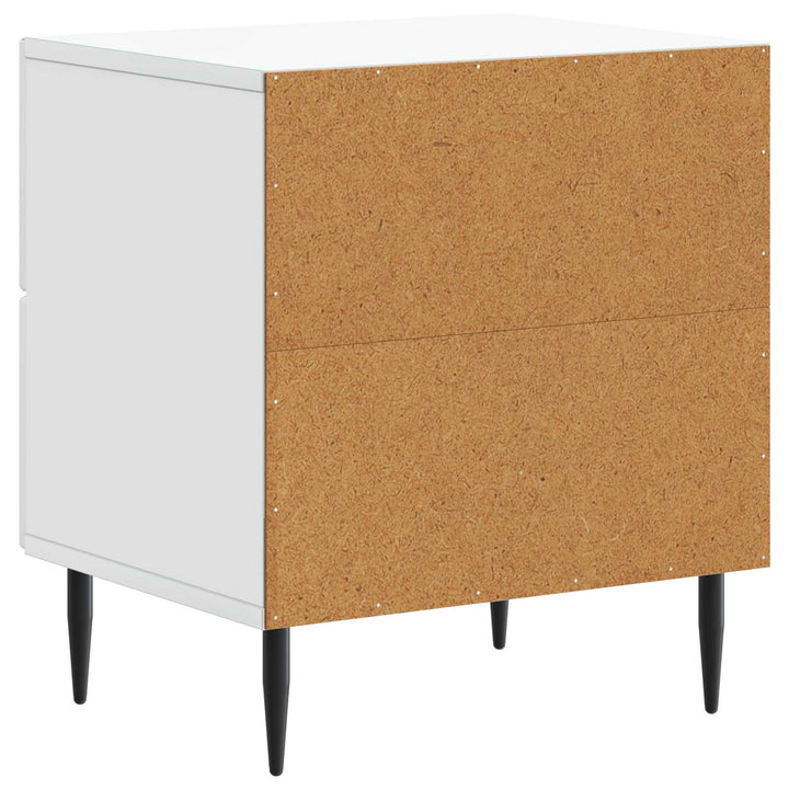 Natskab 2 pcs Hvid 43 x 34,5 x 47,5 cm Konstrueret træ