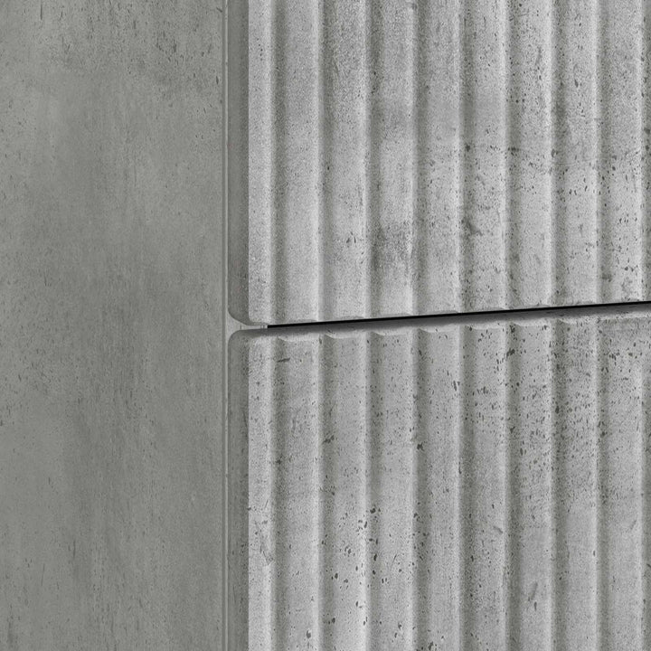 Natskab med skuffe Betongrå 43 x 34,5 x 47,5 cm Konstrueret træ