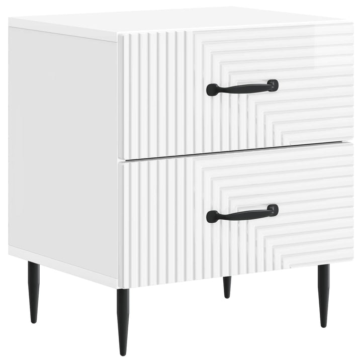 Natskab Hvid højglans 43 x 34,5 x 47,5 cm Konstrueret træ