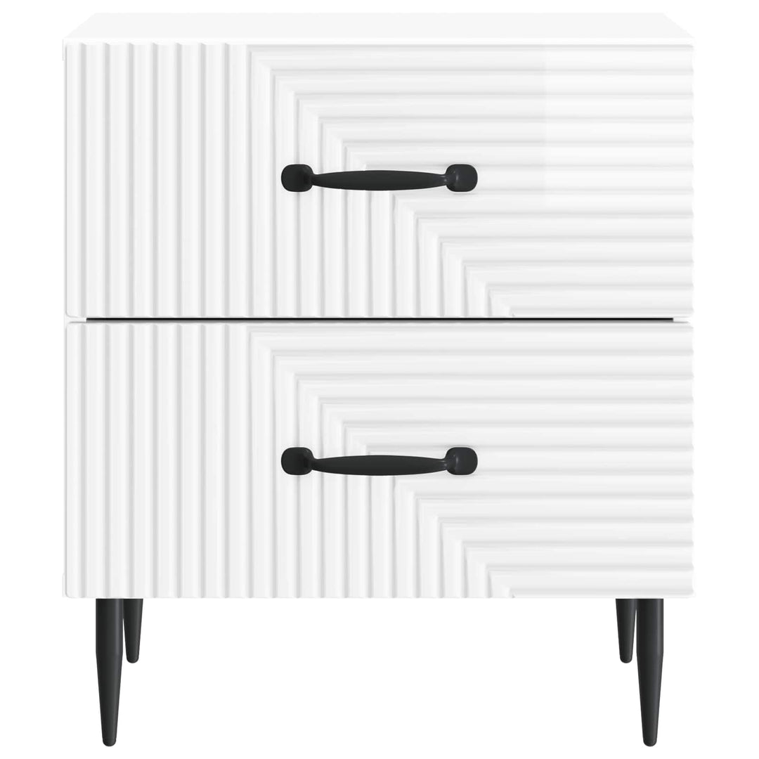 Natskab Hvid højglans 43 x 34,5 x 47,5 cm Konstrueret træ