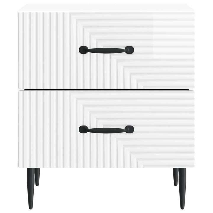 Natskab Hvid højglans 43 x 34,5 x 47,5 cm Konstrueret træ
