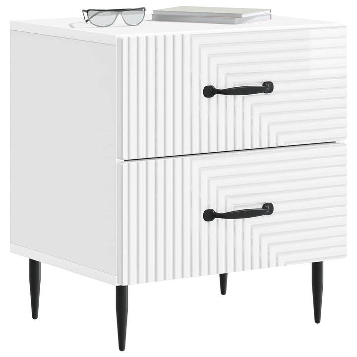 Natskab Hvid højglans 43 x 34,5 x 47,5 cm Konstrueret træ