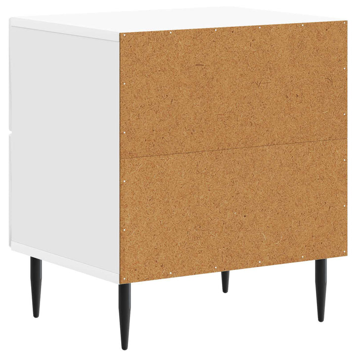 Natskab 2 pcs Hvid højglans 43 x 34,5 x 47,5 cm Konstrueret træ