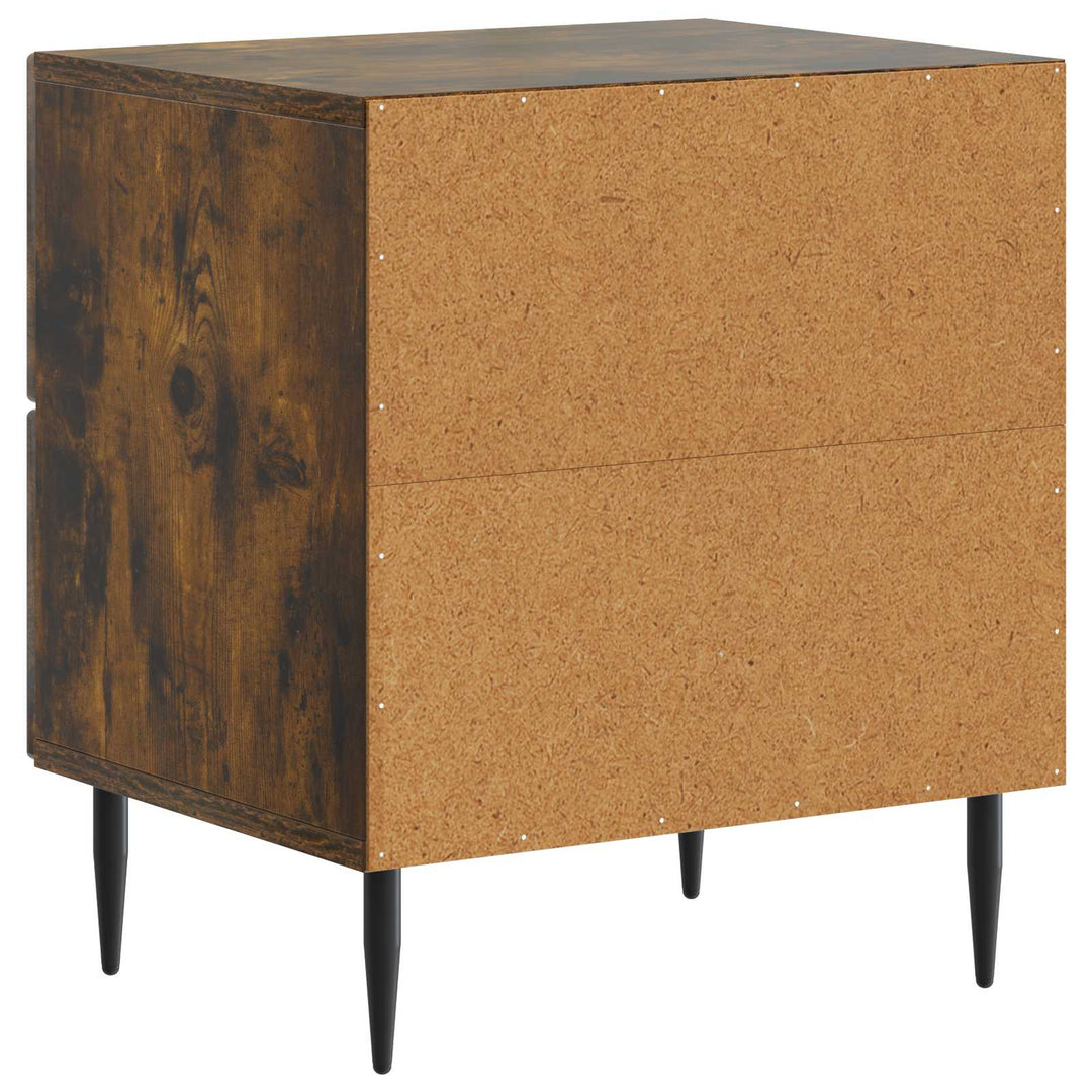 Natskab 2 pcs Røget eg 43 x 34,5 x 47,5 cm Konstrueret træ