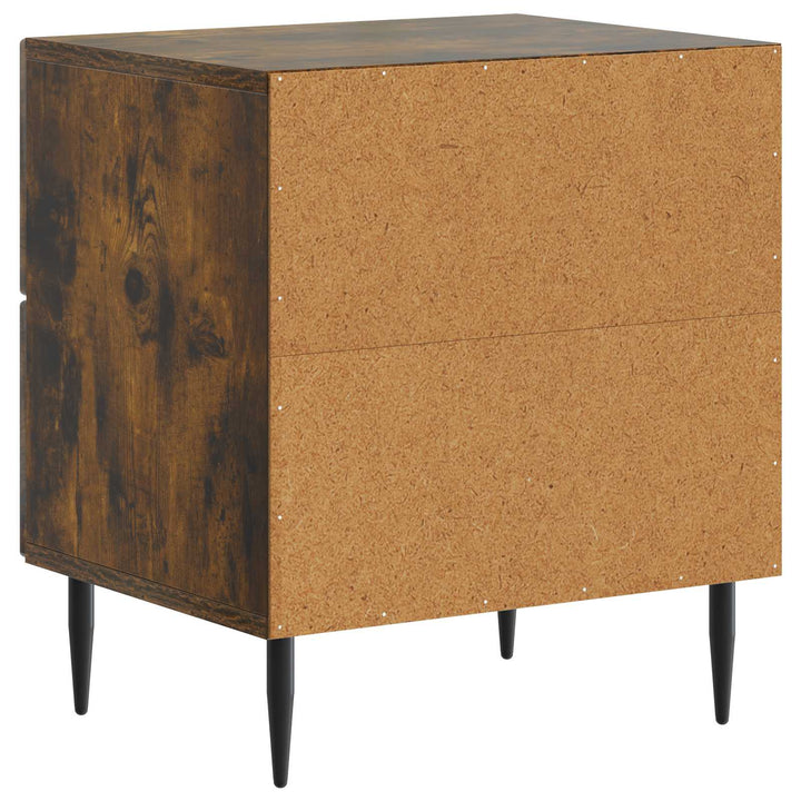 Natskab 2 pcs Røget eg 43 x 34,5 x 47,5 cm Konstrueret træ