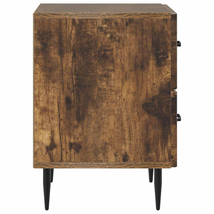 Natskab 2 pcs Røget eg 43 x 34,5 x 47,5 cm Konstrueret træ