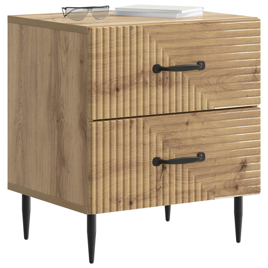 Natskab 2 pcs Artisan-eg 43 x 34,5 x 47,5 cm Konstrueret træ