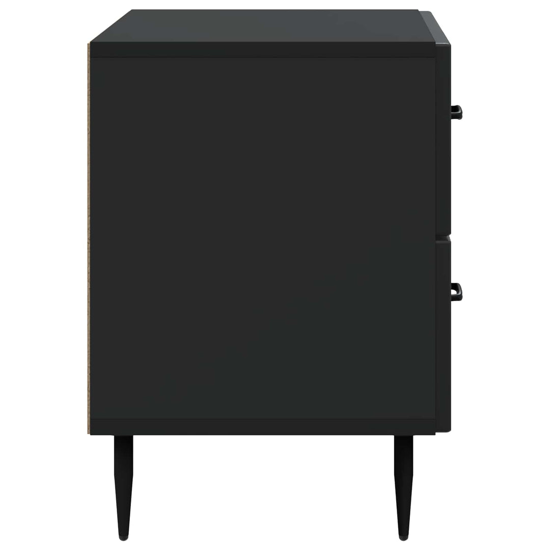 Natskab med skuffe Sort 62 x 34,5 x 47,5 cm Konstrueret træ