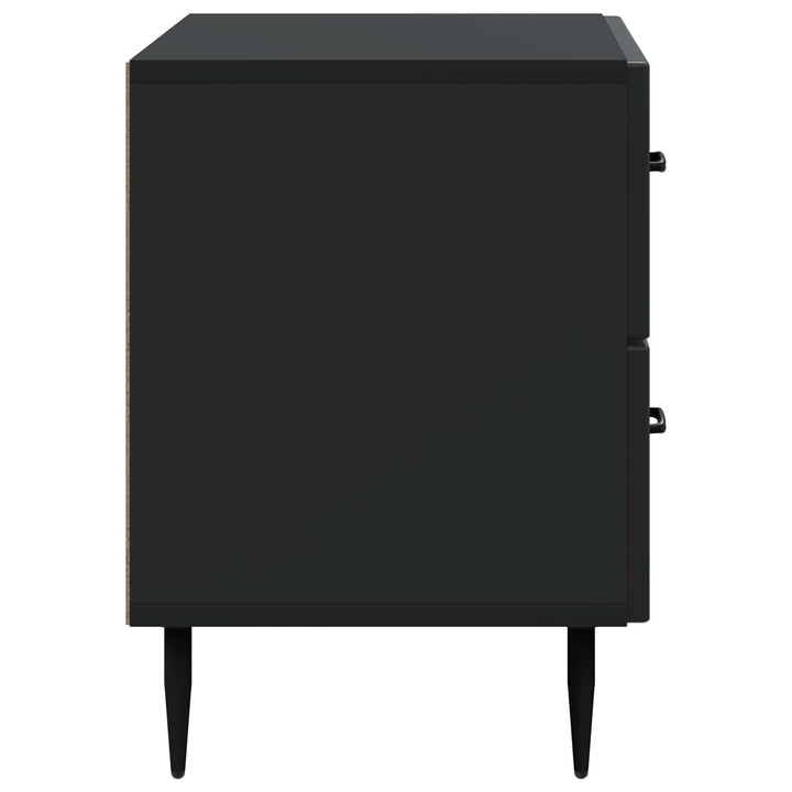 Natskab med skuffe Sort 62 x 34,5 x 47,5 cm Konstrueret træ