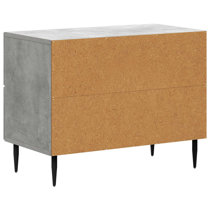 Natskab med skuffe Betongrå 62 x 34,5 x 47,5 cm Konstrueret træ