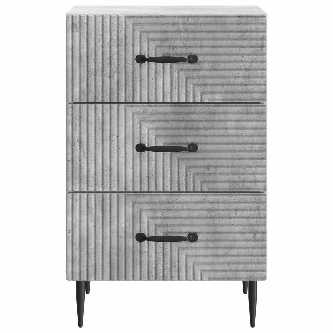 Natskab med skuffe Betongrå 43 x 41 x 66,5 cm Konstrueret træ