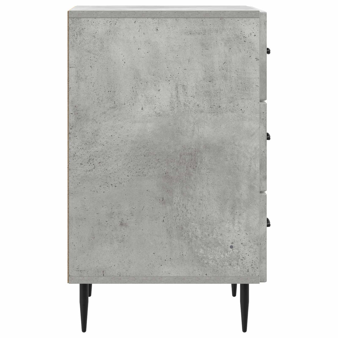 Natskab med skuffe Betongrå 43 x 41 x 66,5 cm Konstrueret træ