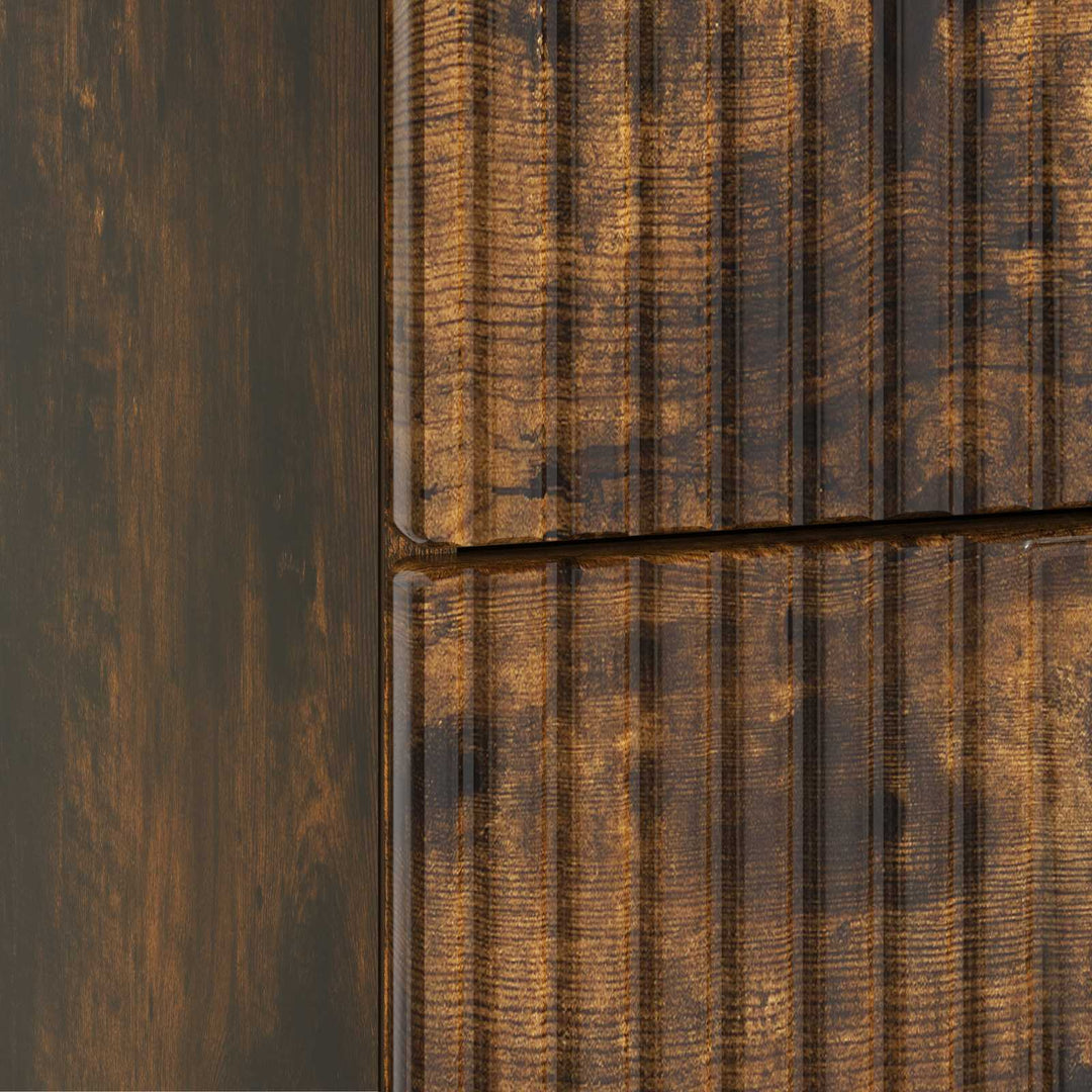 Natskab med skuffe Røget eg 43 x 41 x 66,5 cm Konstrueret træ