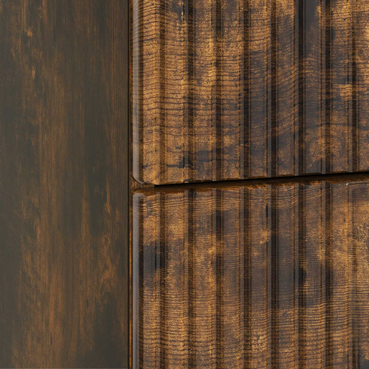 Natskab med skuffe Røget eg 43 x 41 x 66,5 cm Konstrueret træ