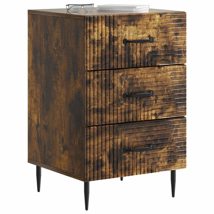 Natskab med skuffe Røget eg 43 x 41 x 66,5 cm Konstrueret træ