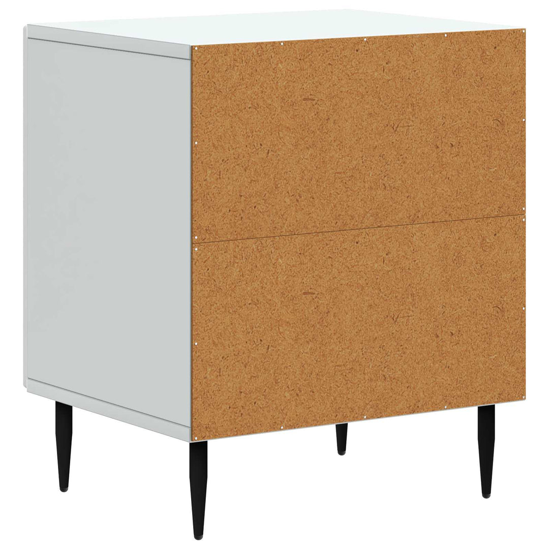 Natskab 2 pcs Hvid 43 x 34,5 x 50 cm Konstrueret træ