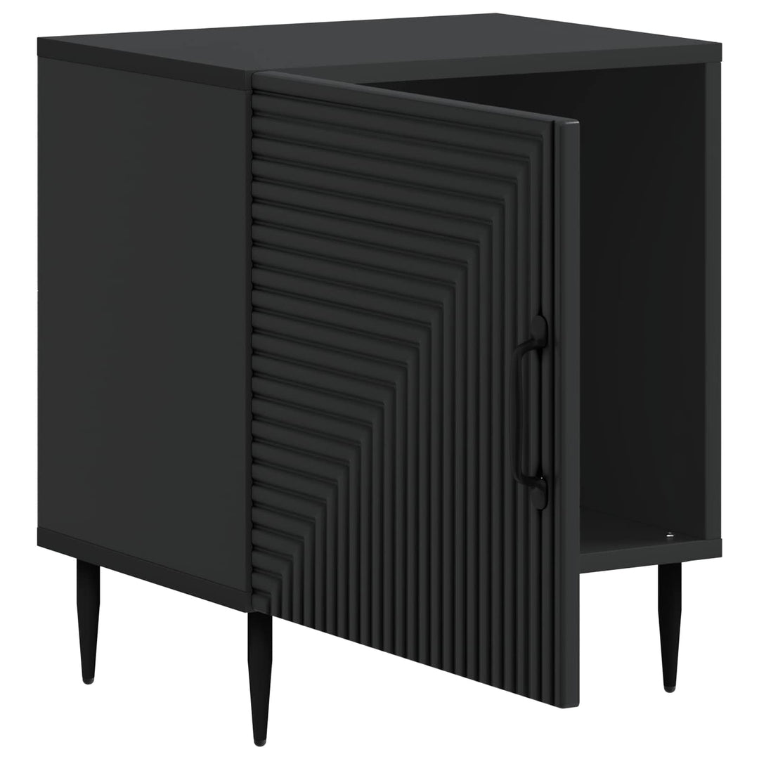 Natskab Sort 43 x 34,5 x 50 cm Konstrueret træ