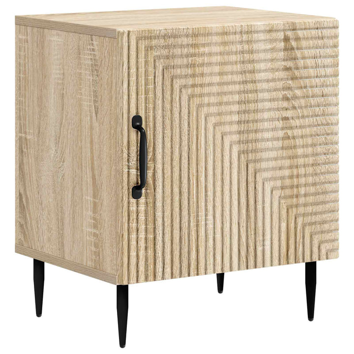 Natskab 2 stk. Sonoma-eg 43 x 34,5 x 50 cm Konstrueret træ