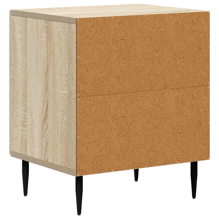 Natskab 2 pcs Sonoma-eg 43 x 34,5 x 50 cm Konstrueret træ