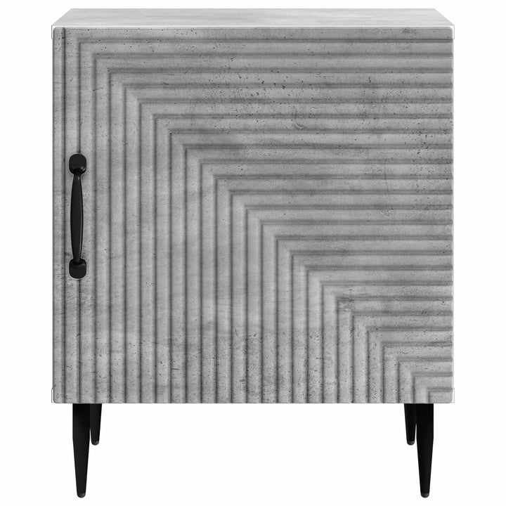 Natskab 2 pcs Betongrå 43 x 34,5 x 50 cm Konstrueret træ