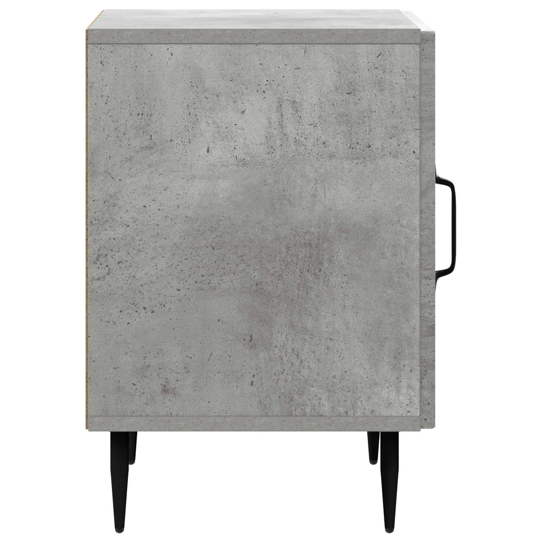 Natskab 2 pcs Betongrå 43 x 34,5 x 50 cm Konstrueret træ
