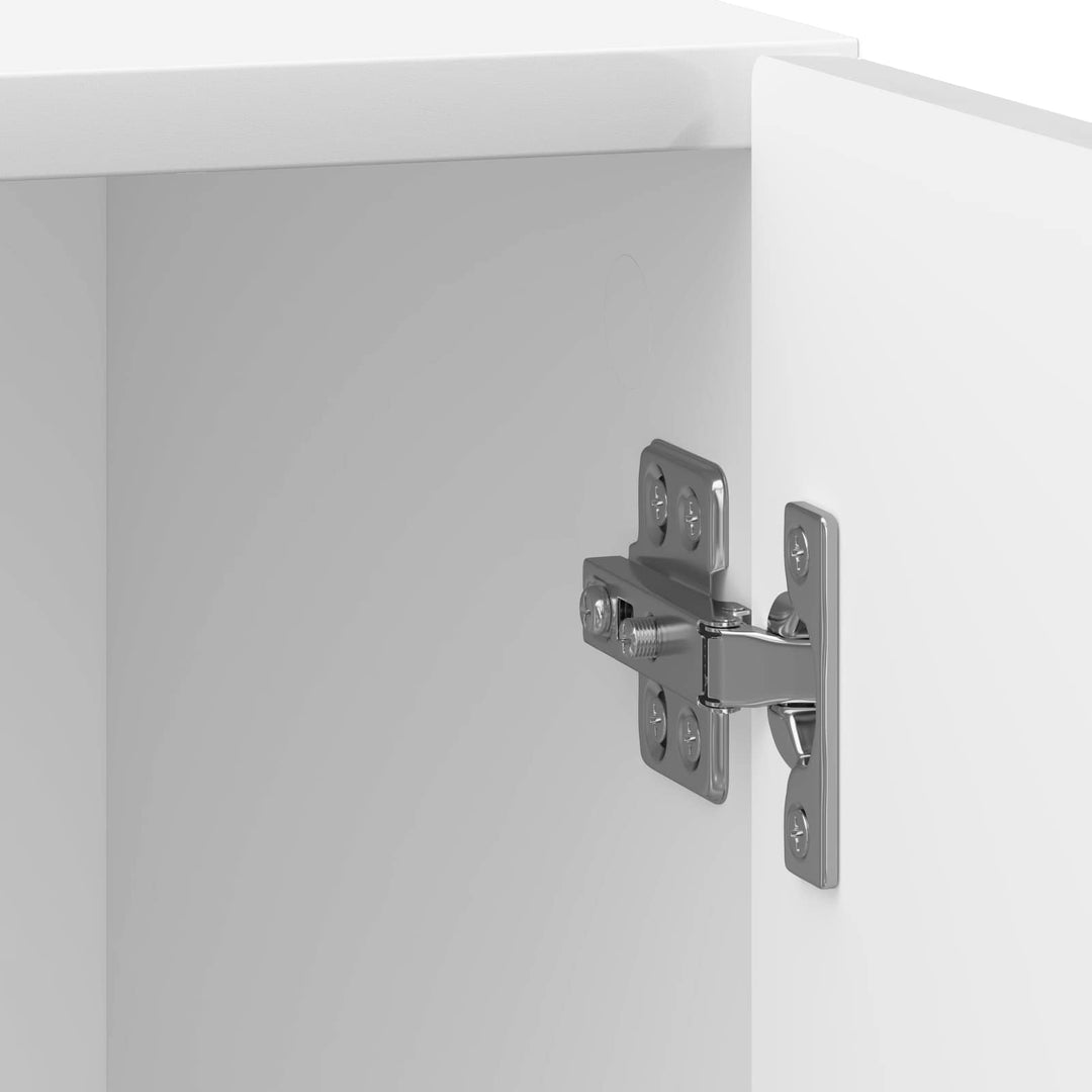 Natskab Hvid højglans 43 x 34,5 x 50 cm Konstrueret træ