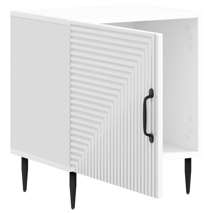 Natskab Hvid højglans 43 x 34,5 x 50 cm Konstrueret træ