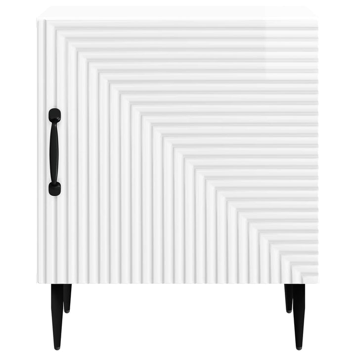 Natskab Hvid højglans 43 x 34,5 x 50 cm Konstrueret træ